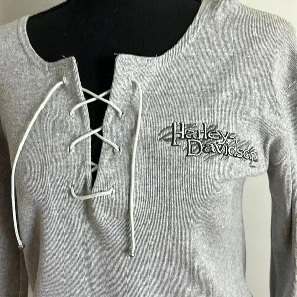 Long Sleeve Harley Davidson women’s v neck Charleston SC - Picture 2 of 5